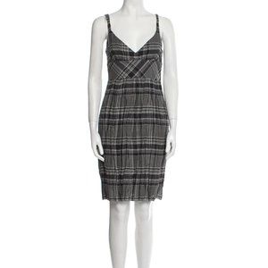 VINCE Plaid Print Mini Dress Size: S | US 4 originally $290